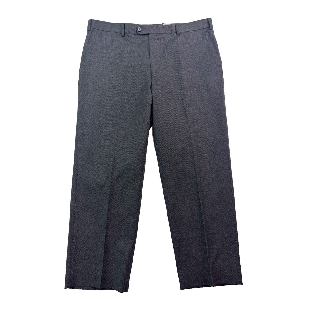 Linea Naturale Luxe 38x29 Dark Green Dress Suit Pants Italy High Waisted Wool